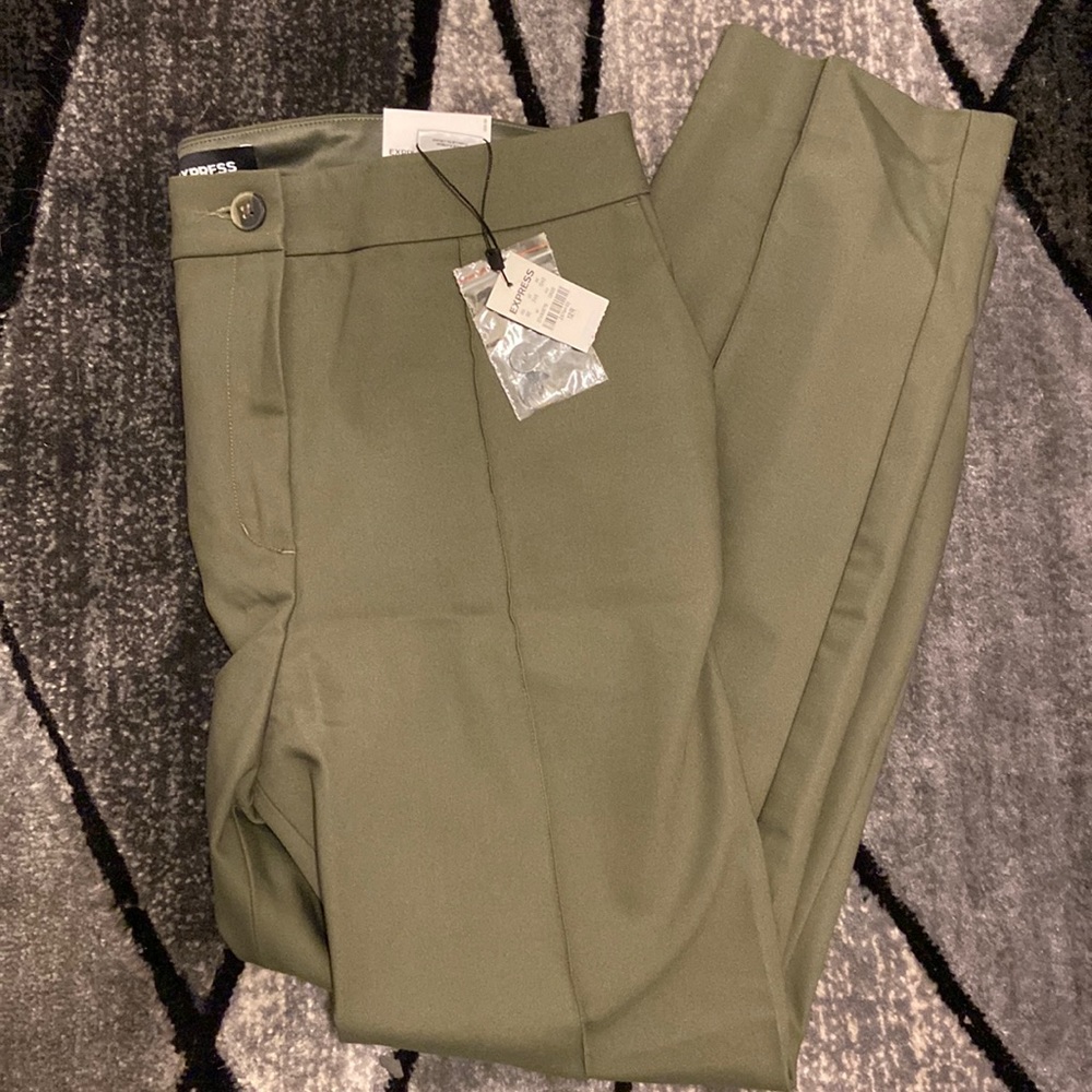 Express Lined Ankle High Rise Dress Pants